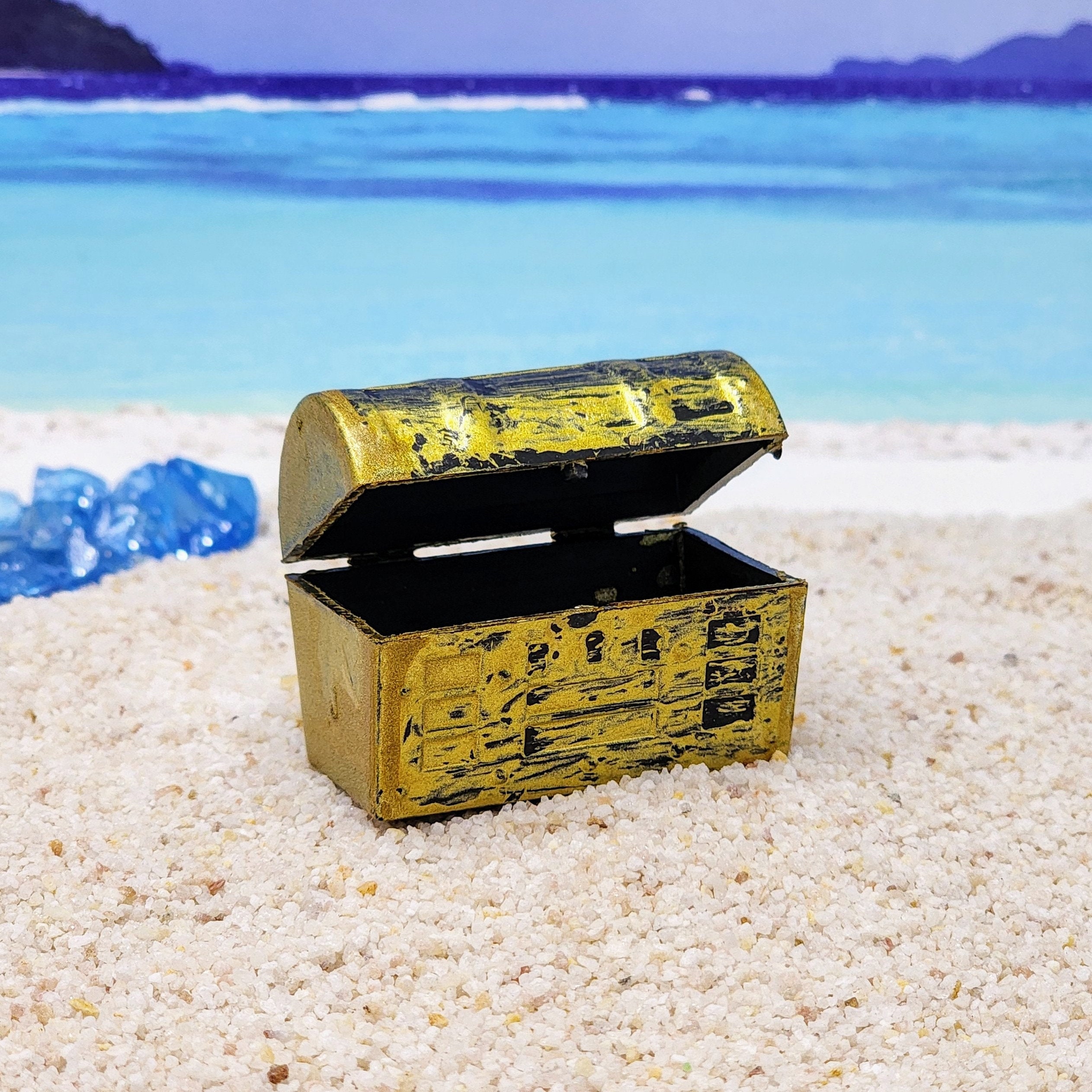Miniature Treasure Chest,trunk,mini Pirate Chest,mermaid Chest