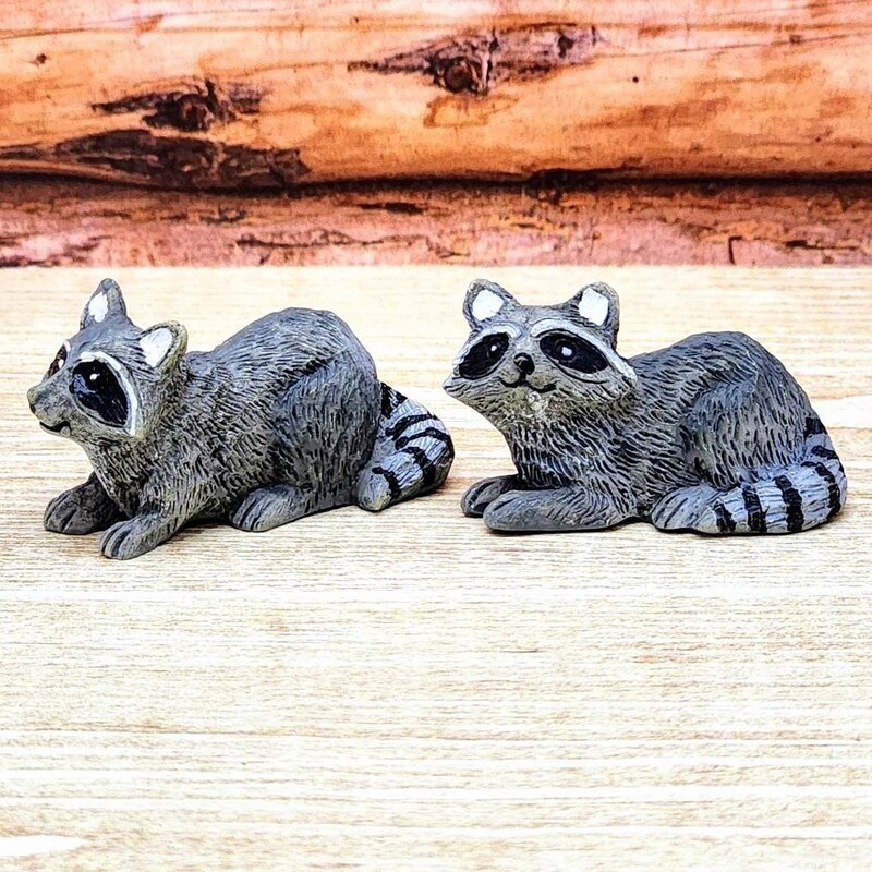 Mini Raccoon Raccoon Figurine - Etsy