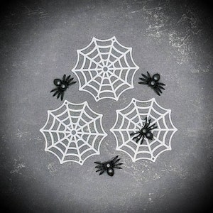 Miniature Glow In The Dark Spider Webs, Halloween Miniatures, Halloween Craft Supplies, Halloween Terrarium,Miniature Garden,Fake Spider Web