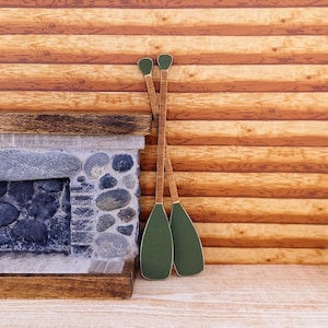 Miniature Oars,1:12 Scale Boat Oars,Miniature Cabin Decor,Miniature Camping,MiniatureFishing,Dollhouse Oars,Nautical Miniatures