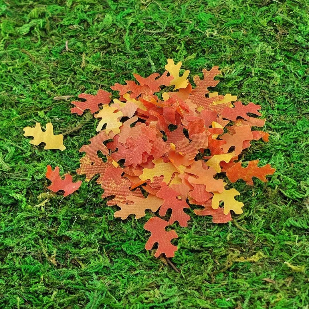 Miniature Oak Leaves,fall Miniatures,halloween Fairy Garden
