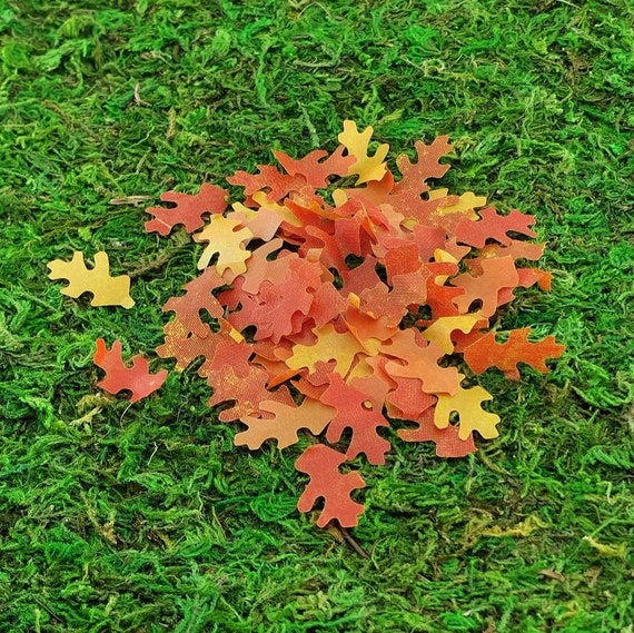 Miniature Oak Leaves,fall Miniatures,halloween Fairy Garden