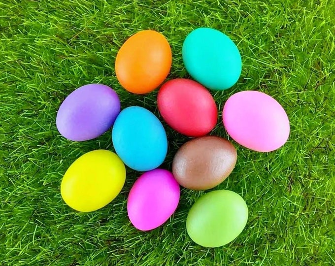 Miniature Easter Eggs, Fairy Garden or Dollhouse Easter Bunny