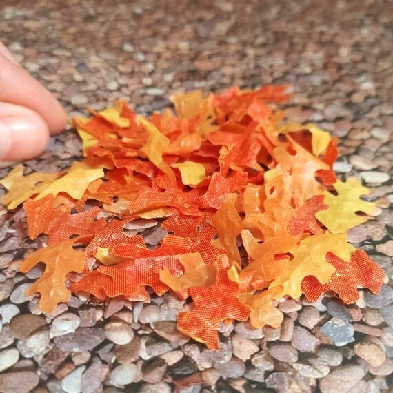 Miniature Oak Leaves,fall Miniatures,halloween Fairy Garden