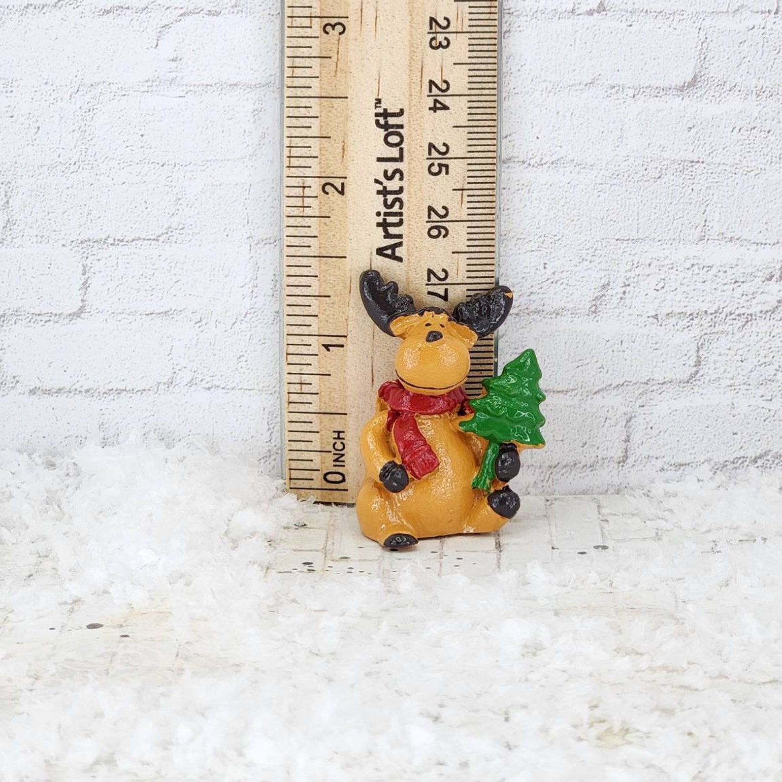 Miniature Reindeer,christmas Miniatures,mini Reindeer Figurine ...