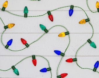 Miniature Christmas Lights,1:12 Scale,Christmas Miniatures,Fairy Garden Accessories,Miniature Christmas Garland,Christmas Embellishments