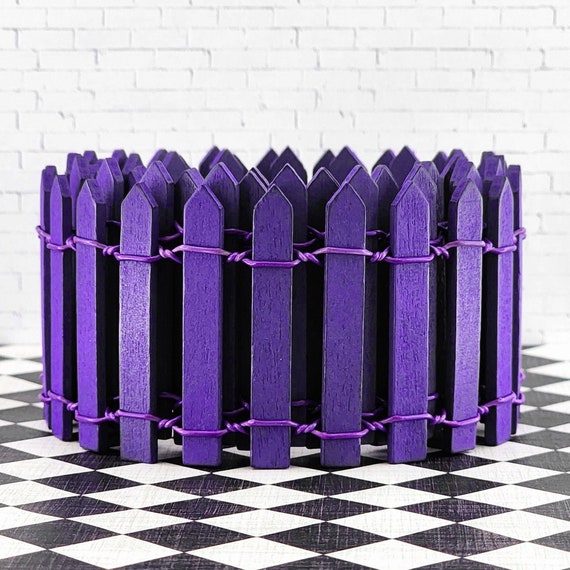 Miniature White Wood Picket Fence Fairy Garden Supply Dollhouse Decor Accessory Miniature White Wood Picket Fence Fairy Garden Supply Dollhouse Decor Accessory