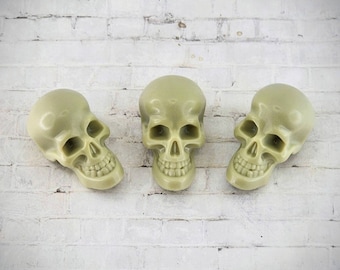 Miniature Skull,Halloween Miniatures,Dollhouse Halloween,Halloween Craft Supplies,Haunted Dollhouse,Diorama,Terrarium Supplies,Mini Skulls