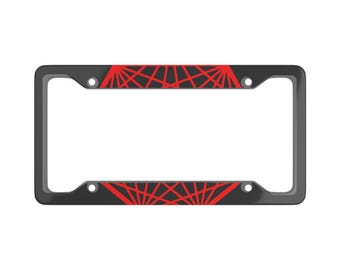 KGLW Nonagon Infinity nummerplaatlijst, King Gizzard Lizard Wizard autolabel, muziekband fan cadeau, aangepast voertuigaccessoire, metalen auto