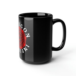 KGLW, King Gizzard and the Lizard Wizard, Nonagon Infinity, zwarte mok, 15oz afbeelding 6