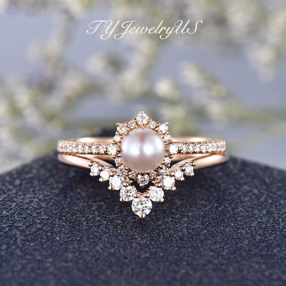 Pearl Engagement Rings and Wedding Rings | Whiteflash