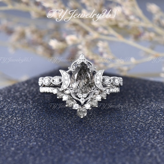 Vintage 14k White Gold White Quartz Engagement Ring Size 6.5 Signed  Kimberly | eBay