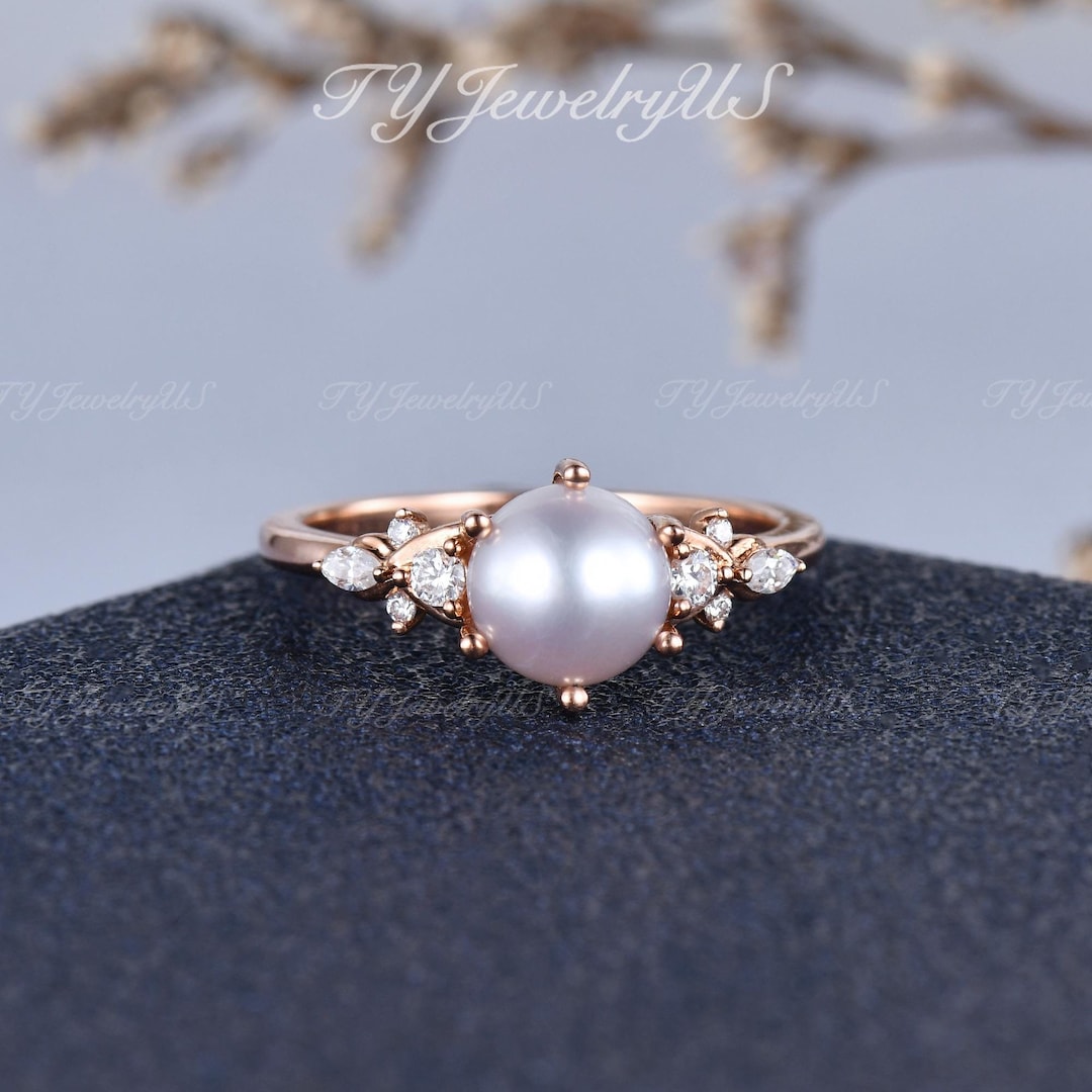 rose-gold-natural-pearl-engagement-ring-7mm-round-pearl-bridal-ring