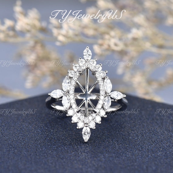 Marquise diamond ring best sale mountings