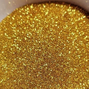 Gold Metal Polyester Glitter: Solvent Resistant, Tumbler & Nail Art