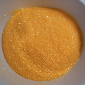 Glitter Orange Sherbert: poliestere PET resistente ai solventi (0,2 mm)