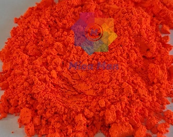 Hunter - Orange Mica Powder, pigment powder, bright orange, 5G Container, colorant, cosmetic grade