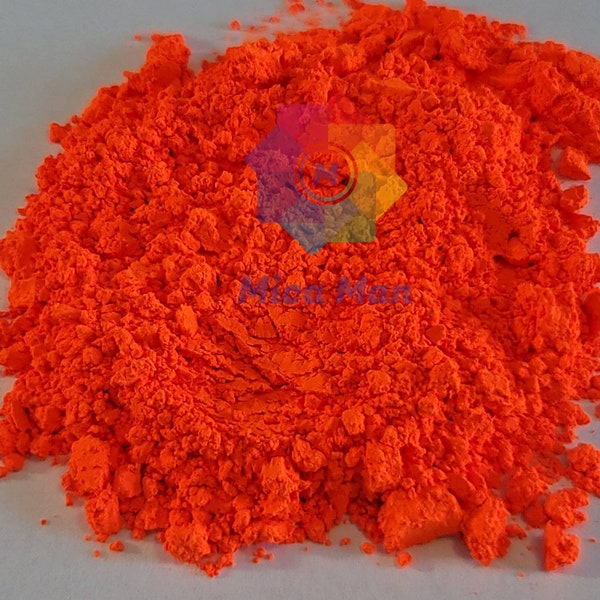 Hunter - Orange Mica Powder, pigment powder, bright orange, 5G Container, colorant, cosmetic grade