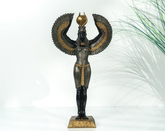 Egyptian Goddess Isis Statue, Sculpture, Goodies Lady, Art Decor, 33 cm Polyester Sculpture
