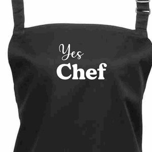 Yes Chef apron Inspired by The Bear tv show, Carmy, Sydney, ideal for Christmas gift