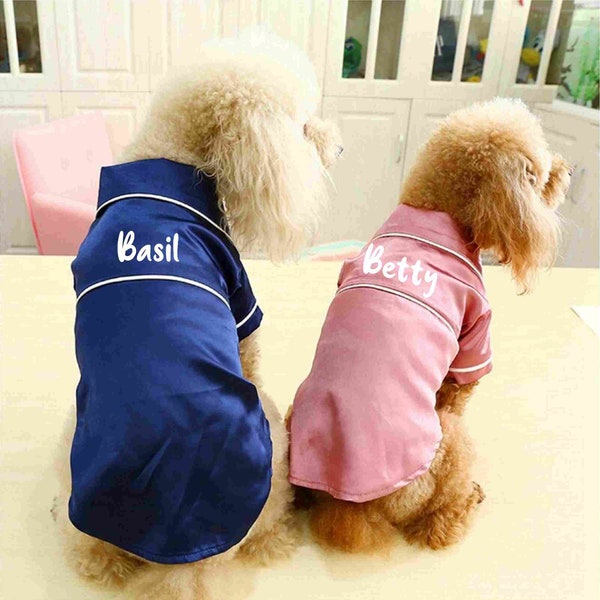 Dog/Cat Personalised Satin Pyjamas