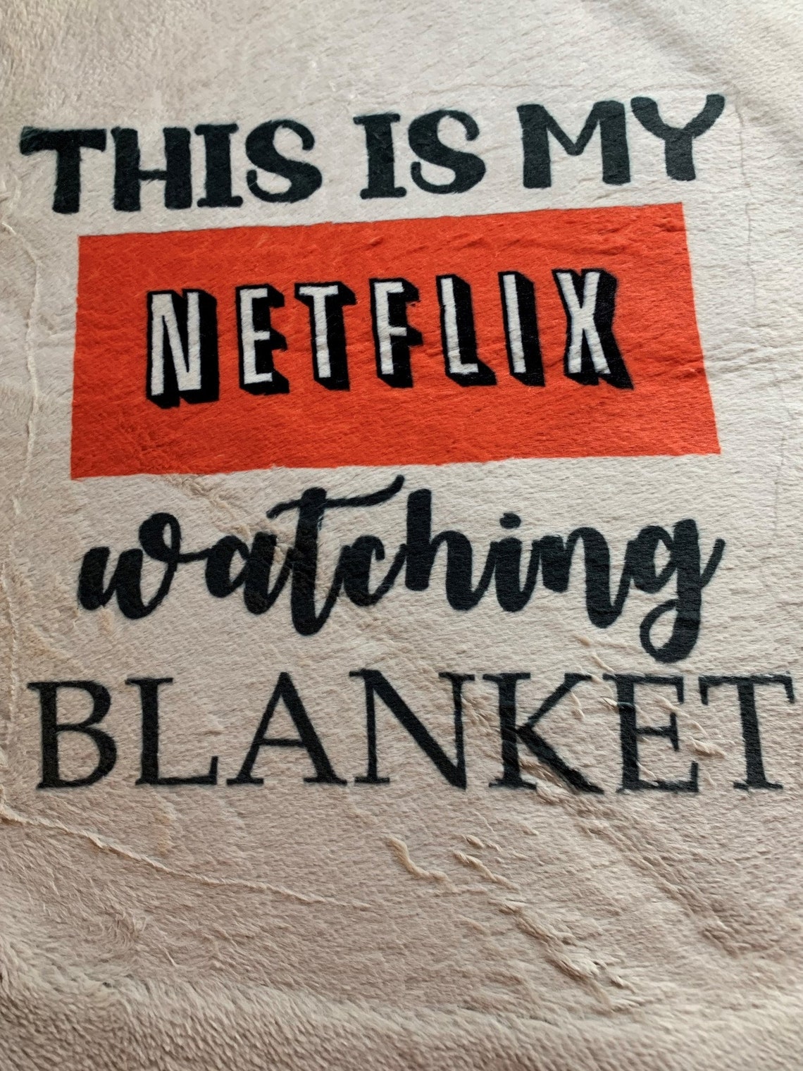 Netflix Watching Blanket / Fleece Throw Blanket / 50x70 Inches Etsy