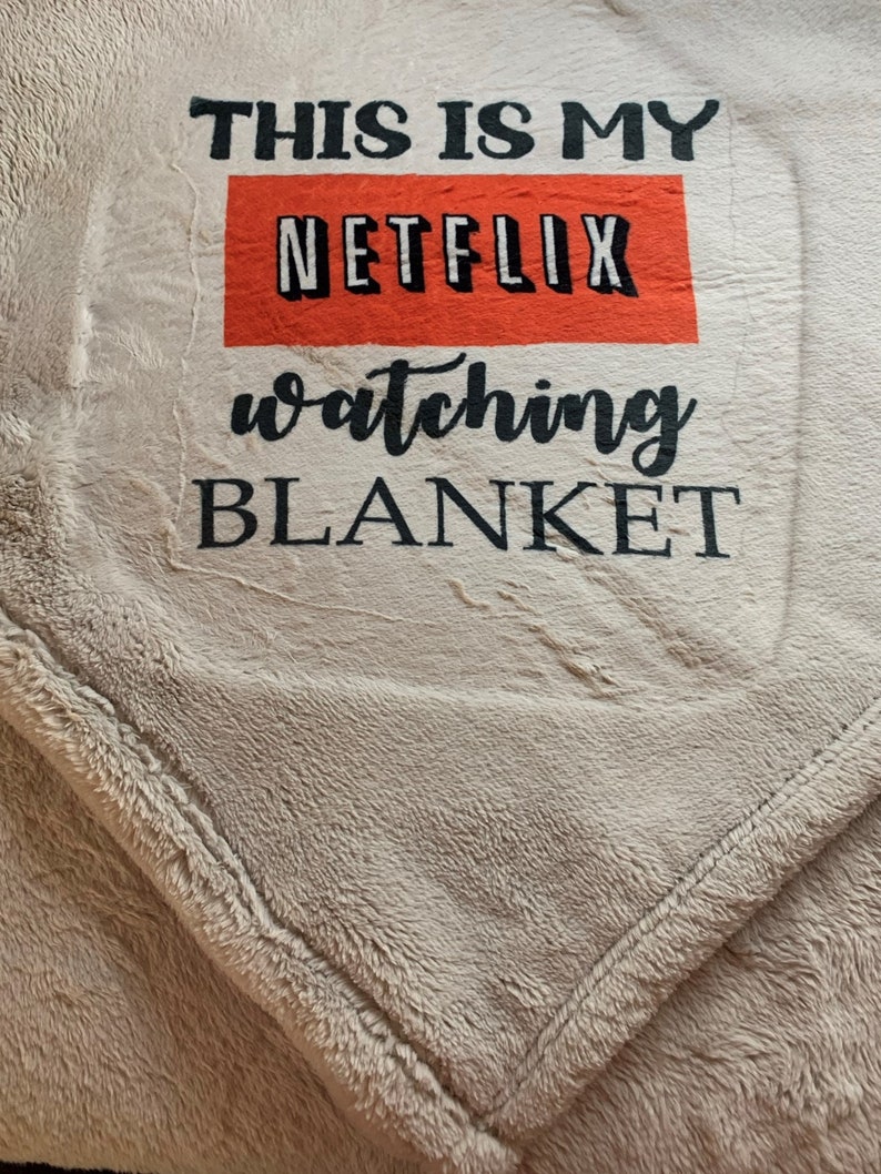 Netflix Watching Blanket / Fleece Throw Blanket / 50x70 Inches Etsy