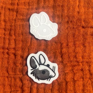 Sticker transparent motif rat