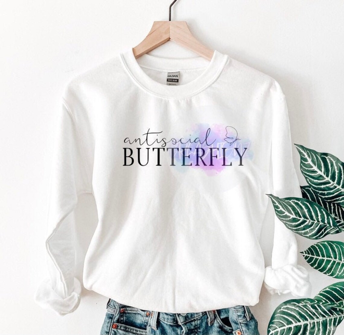 Anti Social Butterfly SVG Instant Download | Etsy