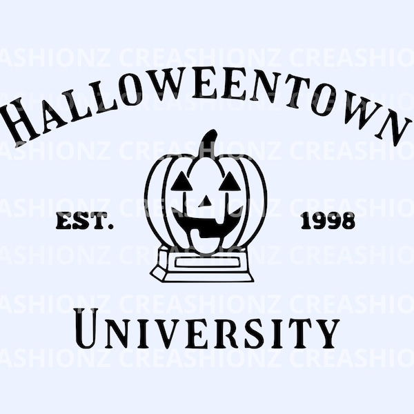 Halloweentown Universiteit SVG digitaal bestand, Halloweentown films, schattige Halloween gesneden bestanden