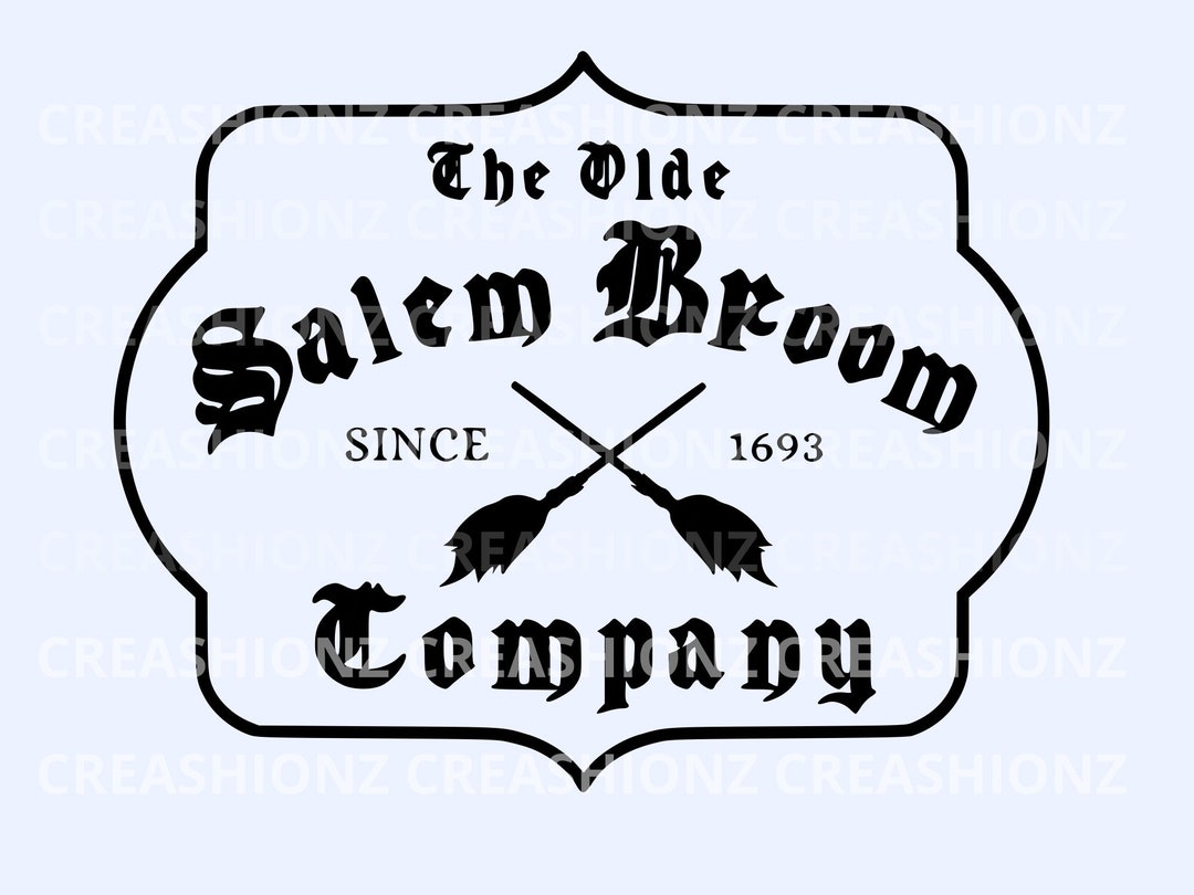 Salem Broom Company, the Olde Salem Broom Co, Salem Witches SVG Digital