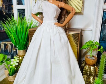 A⑥ 1/6ドール 白いドレスとポーチバッグセット AZONE INTERNATIONAL::えっくす☆きゅーと