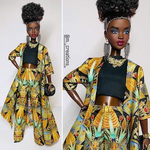 Complete outfit for 1:6 scale dolls