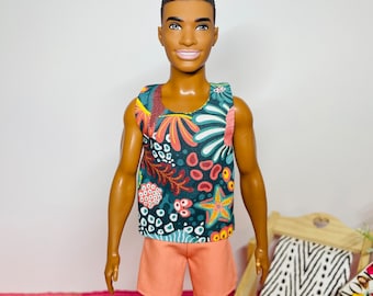 Outfit voor mannelijke pop op schaal 1:6