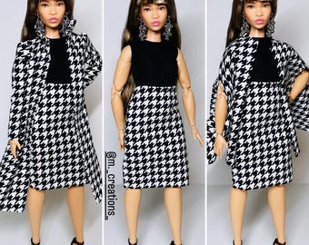 Blumenmuster Kleid Für 1/6 Puppen, 11'5 Inch Puppenkleidung