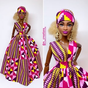 1/6スケールドール用ロングドレス