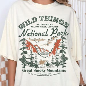 Comfort Colors® Smoky Mountains National Park Shirt, Tennessee Vacation Trip Shirt, Great Smoky Mountains, National Park Gift Hiking Shirt