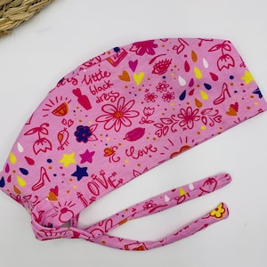 Surgical Cap, Love Scrub Cap, Scrub Hat for Women, Nurse Medical Caps