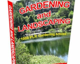 PLR Gardening Package - 1200 articles and Images