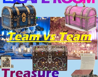 Escape Room Treasure Hunt – Team Challenge, Printable Game (Digital Download)