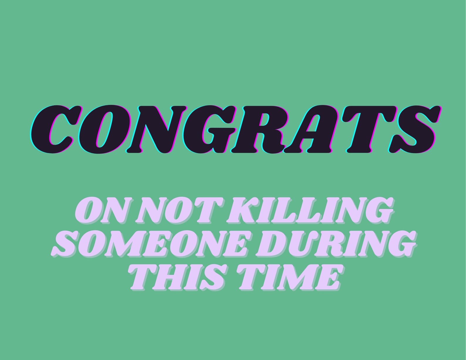 Congratulations Postcard Sarcastic Card Digital Print Etsy España