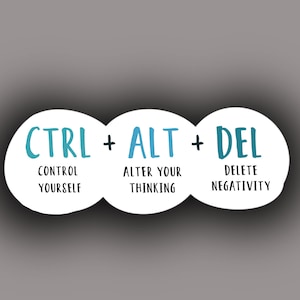 Strg + Alt + Entf Zitat Decal/Sticker