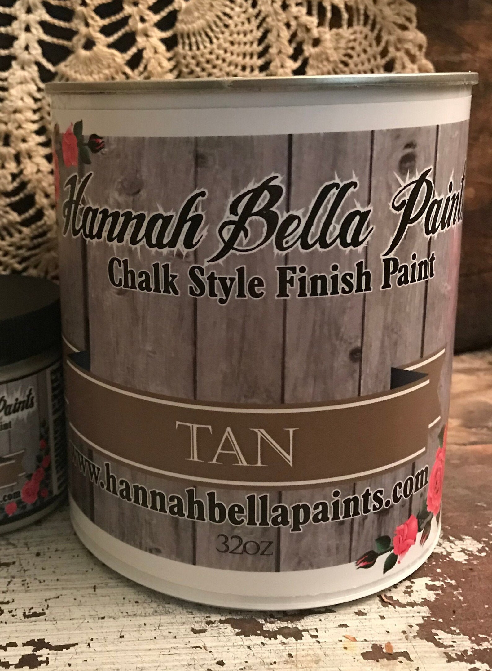 32oz. tan Brown Chalk Paint Can Non Toxic Low Odor Etsy
