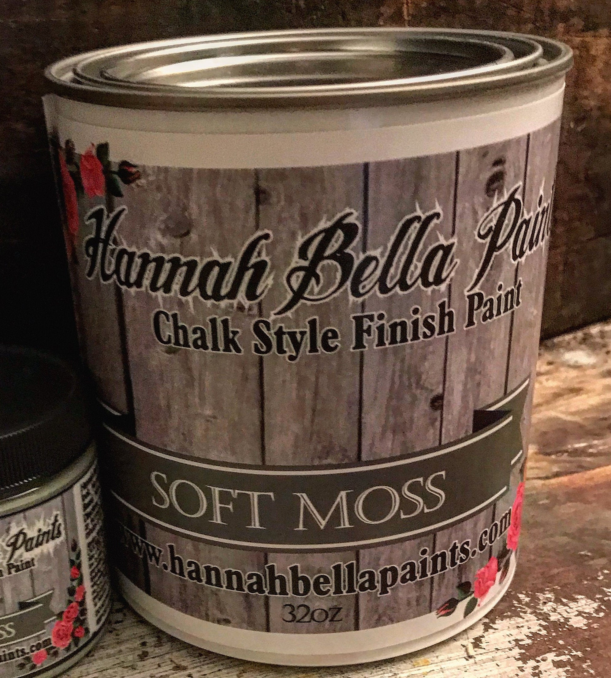 32oz. Soft Moss Green Chalk Paint Can Non Toxic Low Odor Etsy