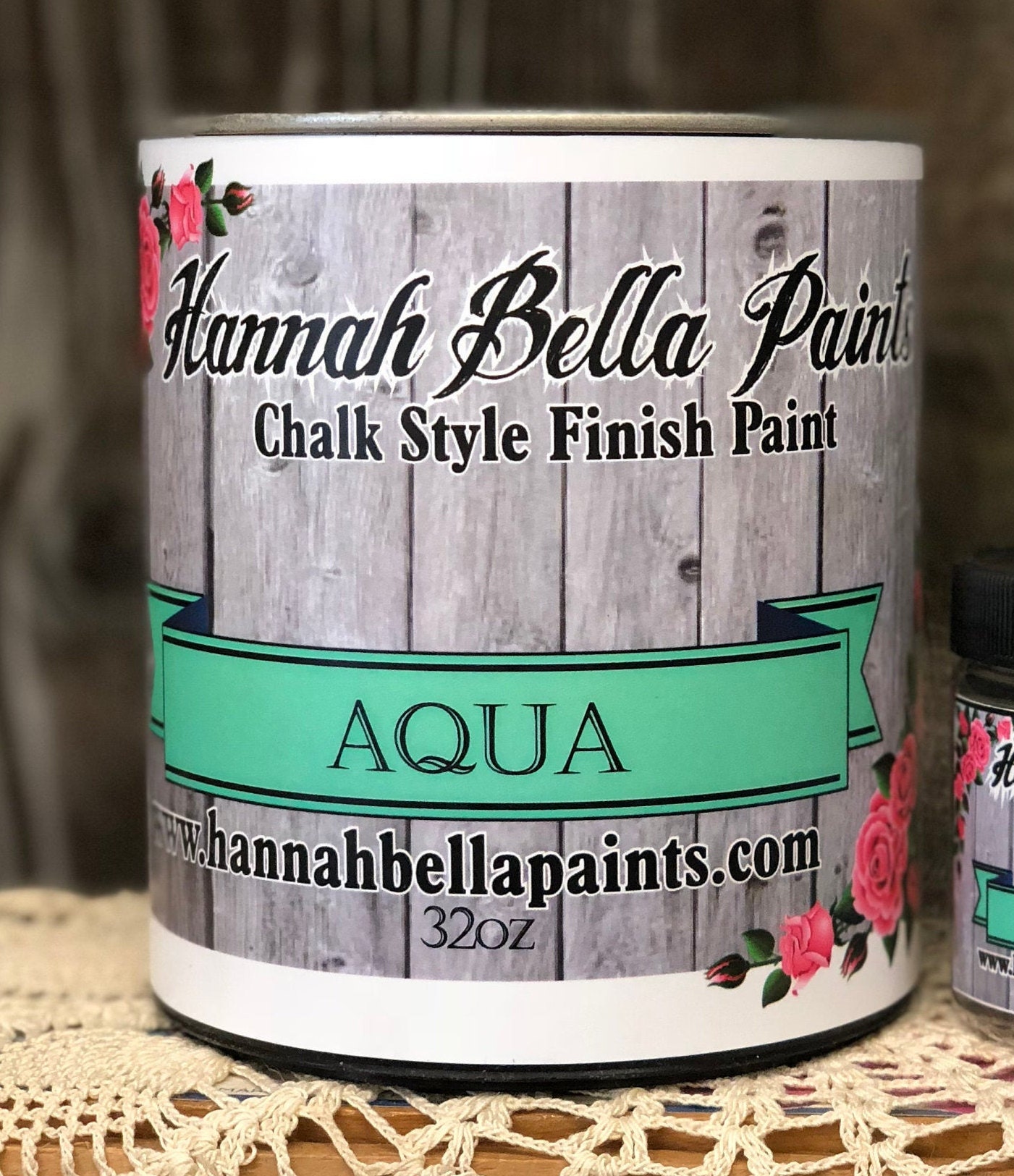 32oz. Aqua Chalk Paint Can Non Toxic Low Odor No Etsy