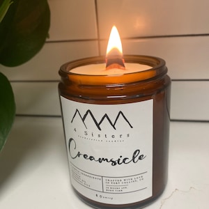 Creamsicle •Natural •Non-toxic 100% Pure Beeswax and Coconut Oil •Valentines •Handmade in the USA •Essential Oils •8oz Candle