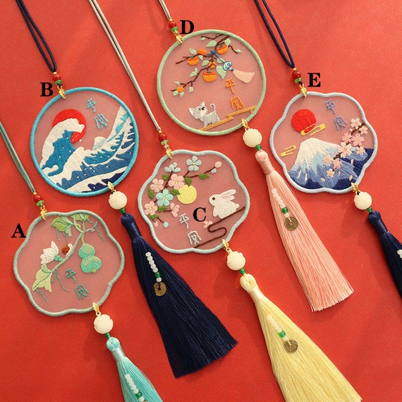 Bookmark Embroidery DIY Hand Embroidery Material Package Etsy