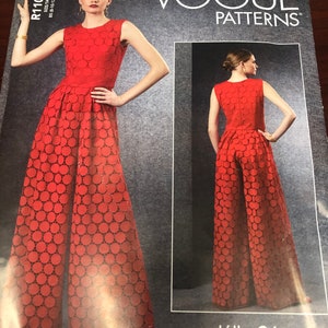 OOP Vogue Designer Jumpsuit Pattern: R11084 Julio Cesar, Sz 16-24