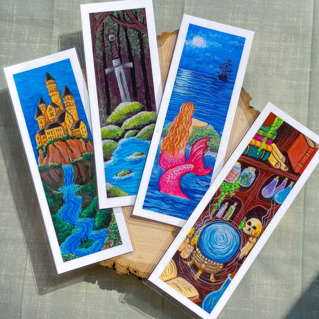 Fantasy Bookmark Examples Fantasy Bookmark Collection Vol. 1 - Etsy