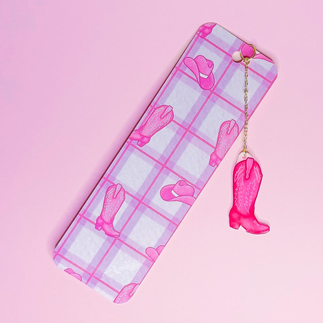 Pink Cowgirl Bookmark - Etsy
